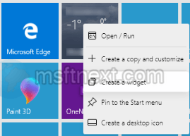 Add Live Tile to Windows 11 Desktop