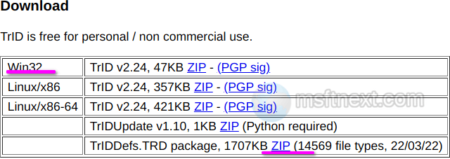 Trid download