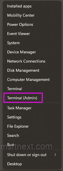 Open Terminal