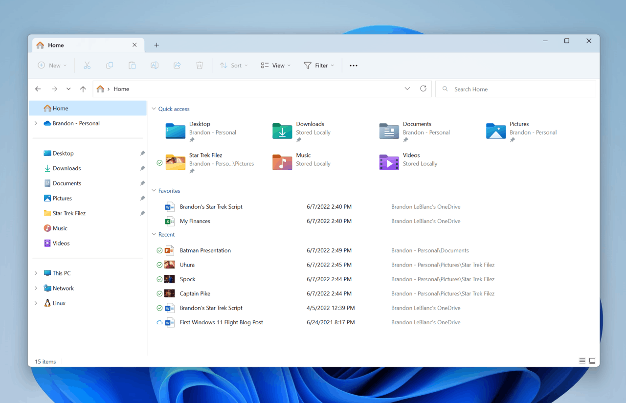 File Explorer Tabs And New Navigation Pane