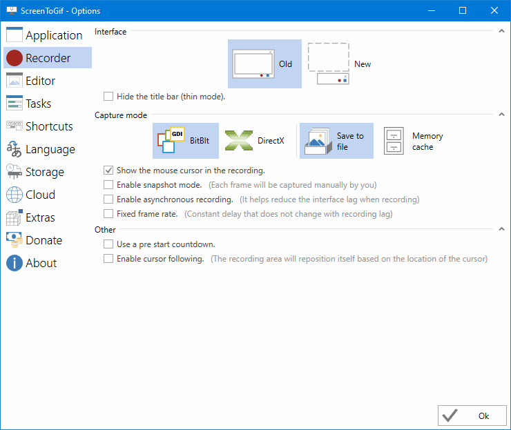 app settings, tab 02