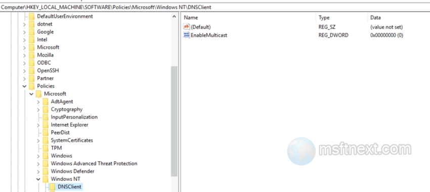 disable DNS Multicast