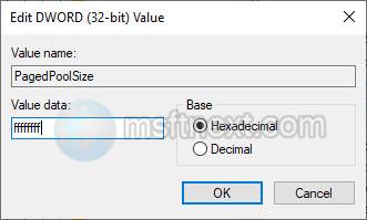 PagedPoolSize