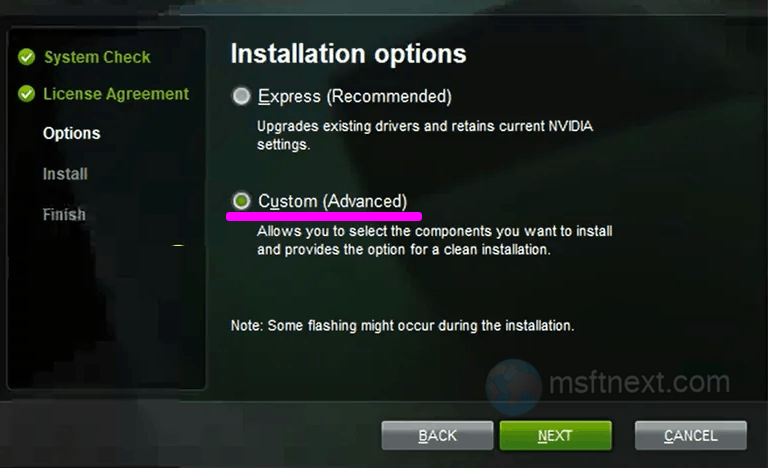 Nvidia custom setup