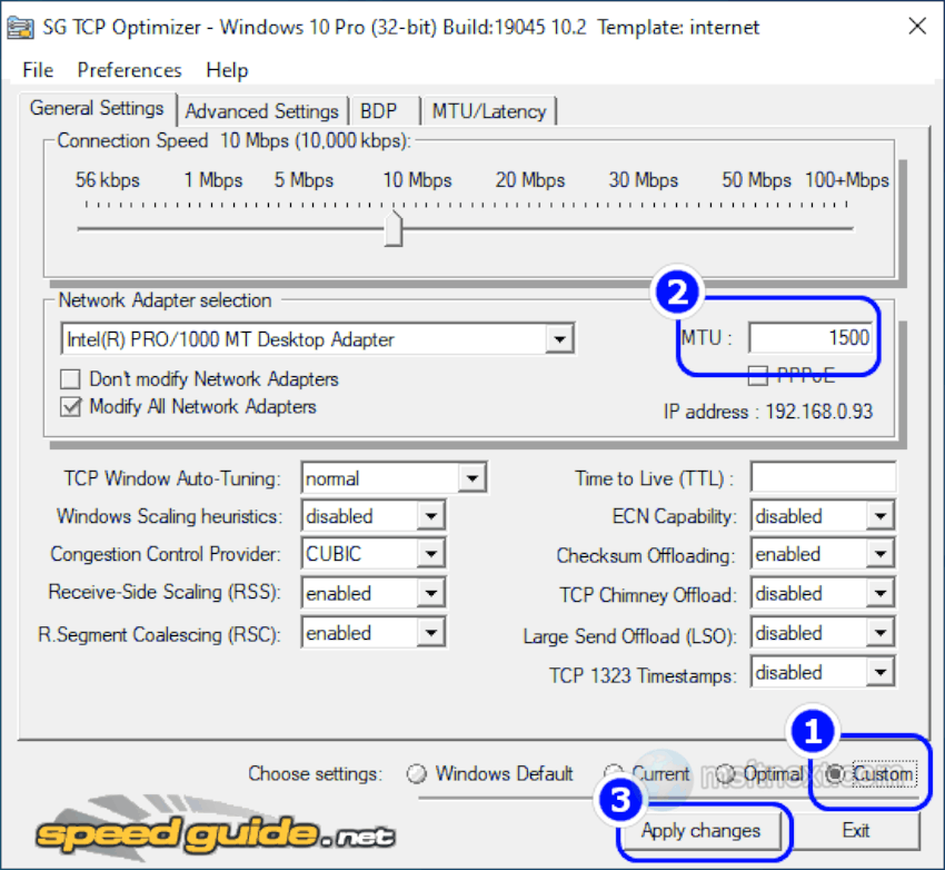 tcp optimizer